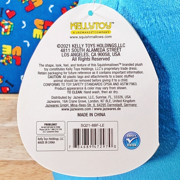 Squishmallow Alandy the Blue Frog 8" Ultrasoft Learning Express Exclusive Plush - Picture 12 of 12